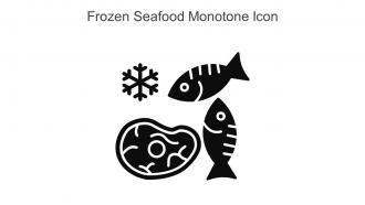 Frozen Seafood Monotone Icon In Powerpoint Pptx Png And Editable Eps Format