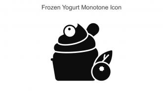 Frozen Yogurt Monotone Icon In Powerpoint Pptx Png And Editable Eps Format