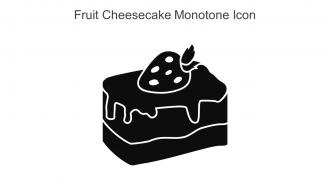 Fruit Cheesecake Monotone Icon In Powerpoint Pptx Png And Editable Eps Format