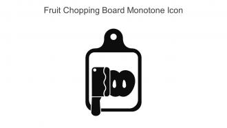 Fruit Chopping Board Monotone Icon In Powerpoint Pptx Png And Editable Eps Format