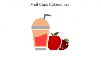 Fruit Cups Colored Icon In Powerpoint Pptx Png And Editable Eps Format