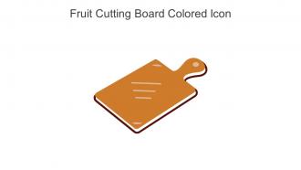 Fruit Cutting Board Colored Icon In Powerpoint Pptx Png And Editable Eps Format