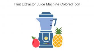 Fruit Extractor Juice Machine Colored Icon In Powerpoint Pptx Png And Editable Eps Format