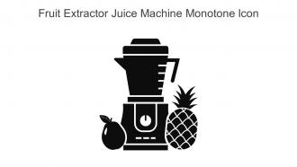 Fruit Extractor Juice Machine Monotone Icon In Powerpoint Pptx Png And Editable Eps Format