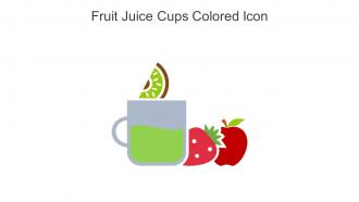 Fruit Juice Cups Colored Icon In Powerpoint Pptx Png And Editable Eps Format