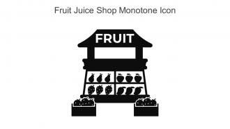 Fruit Juice Shop Monotone Icon In Powerpoint Pptx Png And Editable Eps Format