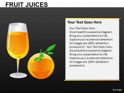 Fruit juices powerpoint presentation slides db