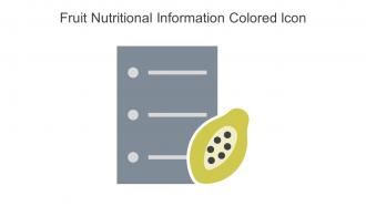 Fruit Nutritional Information Colored Icon In Powerpoint Pptx Png And Editable Eps Format