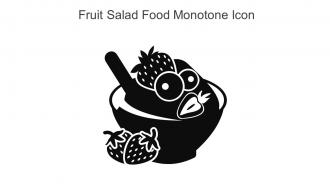 Fruit Salad Food Monotone Icon In Powerpoint Pptx Png And Editable Eps Format