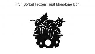 Fruit Sorbet Frozen Treat Monotone Icon In Powerpoint Pptx Png And Editable Eps Format