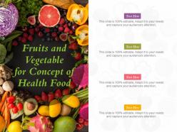 Fruits and vegetable for concept of health food