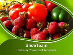 Fruits and veggies health powerpoint templates ppt themes and graphics 0213