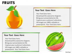 Fruits powerpoint presentation slides