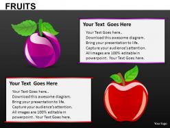 Fruits powerpoint presentation slides db