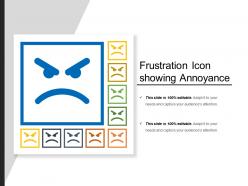 Frustration icon showing annoyance