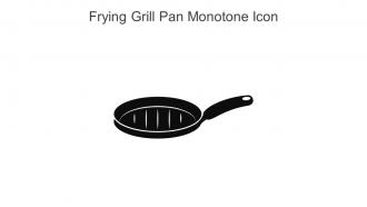 Frying Grill Pan Monotone Icon In Powerpoint Pptx Png And Editable Eps Format
