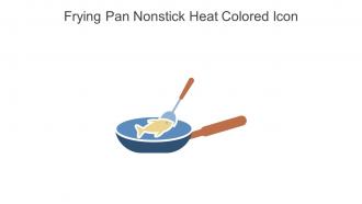 Frying Pan Nonstick Heat Colored Icon In Powerpoint Pptx Png And Editable Eps Format