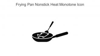 Frying Pan Nonstick Heat Monotone Icon In Powerpoint Pptx Png And Editable Eps Format