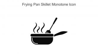 Frying Pan Skillet Monotone Icon In Powerpoint Pptx Png And Editable Eps Format