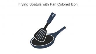 Frying Spatula With Pan Colored Icon In Powerpoint Pptx Png And Editable Eps Format