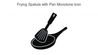 Frying Spatula With Pan Monotone Icon In Powerpoint Pptx Png And Editable Eps Format