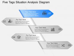 Fu five tags situation analysis diagram powerpoint template