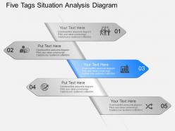 Fu five tags situation analysis diagram powerpoint template