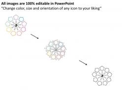 Fu nine staged pentagon business concept diagram flat powerpoint design