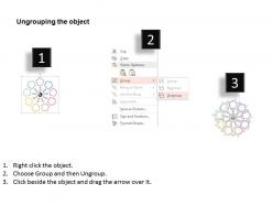 Fu nine staged pentagon business concept diagram flat powerpoint design