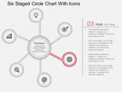 Fu six staged circle chart with icons flat powerpoint design