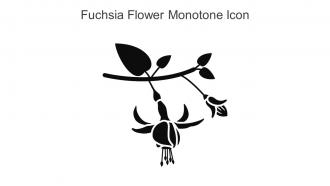 Fuchsia Flower Monotone Icon In Powerpoint Pptx Png And Editable Eps Format