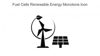 Fuel Cells Renewable Energy Monotone Icon In Powerpoint Pptx Png And Editable Eps Format