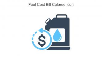 Fuel Cost Bill Colored Icon In Powerpoint Pptx Png And Editable Eps Format