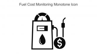 Fuel Cost Monitoring Monotone Icon In Powerpoint Pptx Png And Editable Eps Format