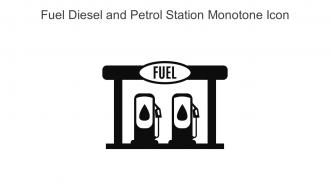Fuel Diesel And Petrol Station Monotone Icon In Powerpoint Pptx Png And Editable Eps Format
