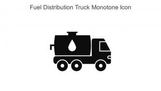 Fuel Distribution Truck Monotone Icon In Powerpoint Pptx Png And Editable Eps Format