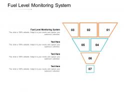 Fuel level monitoring system ppt powerpoint presentation model background image cpb
