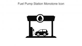 Fuel Pump Station Monotone Icon In Powerpoint Pptx Png And Editable Eps Format