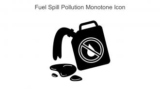 Fuel Spill Pollution Monotone Icon In Powerpoint Pptx Png And Editable Eps Format