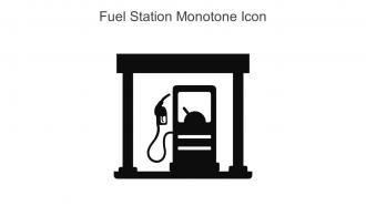 Fuel Station Monotone Icon In Powerpoint Pptx Png And Editable Eps Format