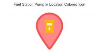 Fuel Station Pump In Location Colored Icon In Powerpoint Pptx Png And Editable Eps Format
