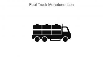 Fuel Truck Monotone Icon In Powerpoint Pptx Png And Editable Eps Format