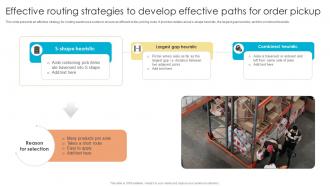 Fulfillment Center Optimization Effective Routing Strategies To Develop Effective Paths