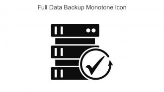 Full Data Backup Monotone Icon In Powerpoint Pptx Png And Editable Eps Format