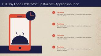 Full Day Food Order Start Up Business Application Icon