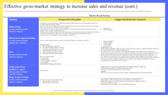 Full Digital Marketing Agency Effective Go To Market Strategy To Increase Sales And Revenue BP SS Adaptable Graphical