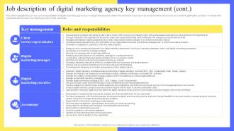 Full Digital Marketing Agency Job Description Of Digital Marketing Agency Key Management BP SS Aesthatic Graphical