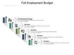 Full employment budget ppt powerpoint presentation outline infographic template cpb