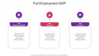 Full Employment GDP In Powerpoint And Google Slides Cpb
