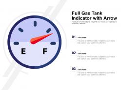 Full Gas Tank Indicator With Arrow